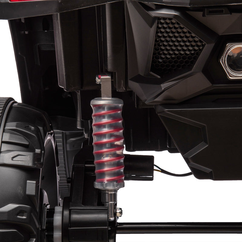 24V Ride On XXL UTV car for kid,2seater with two safety belts, Side by Side 4x4 Ride on Off-Road Truck with Parent Remote Control, Battery Powered Electric Car w/High Low Speed, two safety belts.