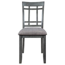 6 Piece Wooden Dining Table set, Kitchen Table set with 4 Chairs and Bench, Farmhouse Rustic Style,Gray