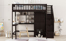 Loft Bed With Bookshelf, Drawers, Desk, And Wardrobe by HouseOfZazla