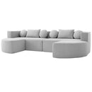 Boneless - Couch Modular Sectional Sofa With Deep Seating And Curved Design by HouseOfZazla