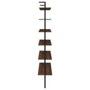 Christy - Owens - 6 Shelf Wall Bookshelf - Walnut