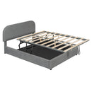 Upholstered Platform Bed With Hydraulic Storage System by Unique Piece Furniture
