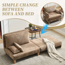 Mid Century Modern Foldable Sofa Bed, 3 In 1 Convertible Sleeper With 3 Pillows by HouseOfZazla