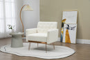 Accent Chair, leisure single sofa with Rose Golden feet