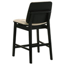 Hamlyn 5-piece Round Wood Counter Height Dining Set Cream and Black