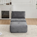 Single Chaise Longue With Movable Ottoman For Living Room by HouseOfZazla