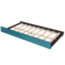 Upholstered Daybed Sofa Bed With Trundle Bed And Wood Slat by HouseOfZazla