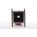 Modern Nursery Rocking Chair Upholstered Glider Chair with High Backrest Rocker Accent Armchair with Solid Wood Legs for Nursery Bedroom Living Room Teddy(Pink)