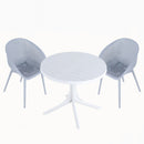 Modern Lounge Chair Set With Round Table