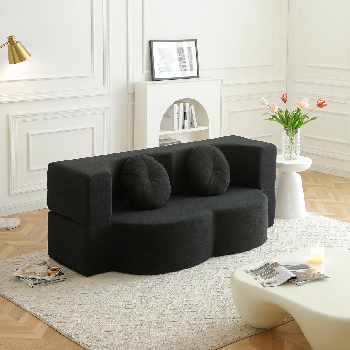 2-in-1 Folding Sofa Bed with Pillow, photo 3 of 10