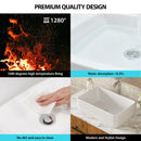 Modern European Design 21" X 14" Ceramic Rectangular Vessel Bathroom Sink - White by HouseOfZazla