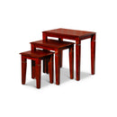 3-Piece Nesting Table Set, Cherry