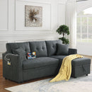 Sectional Sofa Bed L Shaped Sofa Couch Bed With USB Port, Reversible Chaise With Storage by Unique Piece Furniture