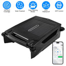 Solar PoweredÊRobotic Pool SkimmerÊAutomatic Swimming Pool Surface Cleaner with 2 Cleaning Modes Dual Charging Methods IPX7 Waterproof 1937sq.ft Cover