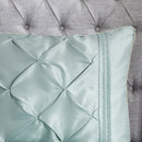 7 Piece Tufted Comforter Set Seafoam California King