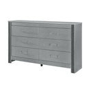 Lorenzo - Dresser With Hidden Jewelry Compartment And Bar Handles In - Silver by Unique Piece Furniture