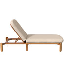 Outdoor Chaise Lounge With Adjustable Backrest
