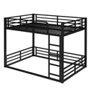 Metal Bunk Bed, Full XL Over Full XL Frame