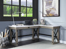 Talmar - Marble Top & Rustic Writing Desk With Lift Top - Oak by HouseOfZazla