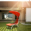 Patio Hanging Swing Hammock Chaise Lounger Chair with Canopy by LJGDeals
