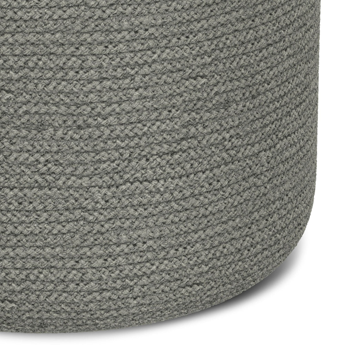 Serena - Handcrafted Round Braided Pouf, photo 9 of 11