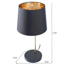 Desk Lamp For Bedside And Table Use - Black by HouseOfZazla