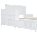 Platform Bed With Multi Functional Storage Space, Nightstand, 2 Drawers, USB Ports And Desk by HouseOfZazla