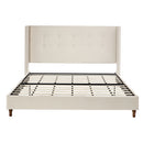Peyton - Upholstered Bed With 54" High Headboard, Traditional Hand Buttoned Tufting by Unique Piece Furniture