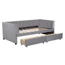 Upholstered Daybed With Ergonomic Design Backrest by HouseOfZazla