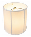 10x12x12 White Linen Fabric Drum Lampshade