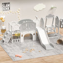 Toddler Slide Kids Playground With Basketball Hoop And Swing by HouseOfZazla