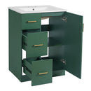Bathroom Vanity With Under Mount Sink, 2 Drawers And Soft Closing Door by HouseOfZazla