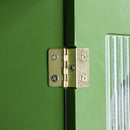 71-inch stylish TV cabinet TV frame TV stand solid wood frame, Changhong glass door, antique green, can be placed in the children's room, bedroom living room wherever you need