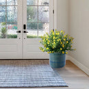 Grid Flowerpot Set of 3 Planters for Patio and Garden
