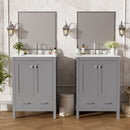 Space Saving Bathroom Vanity With Integrated Ceramic Sink