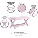 Abigail - Accent Bench With Piped Cushion by HouseOfZazla