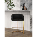 Mid-Century Modern Stool With Steel Base by HouseOfZazla