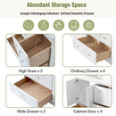 Shaker Free Standing Bathroom Vanity Cabinet & Sink, Soft Close Drawers, Soft Close Doors by HouseOfZazla