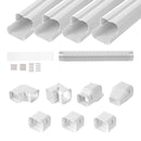 Mini Split Line Set Cover 3 Inch W x 15.8 Ft L PVC Decorative Pipe Line Cover by HouseOfZazla