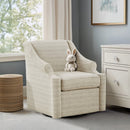 Justin - Swivel Glider Chair With 360 Degree Rotation - Tan by HouseOfZazla