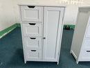 Bathroom Storage Cabinet with 4 Drawers and 1 Door