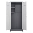Outdoor Cabinet, Large Capacity Storage Vertical Tall Design With Shelves And Secure Lock