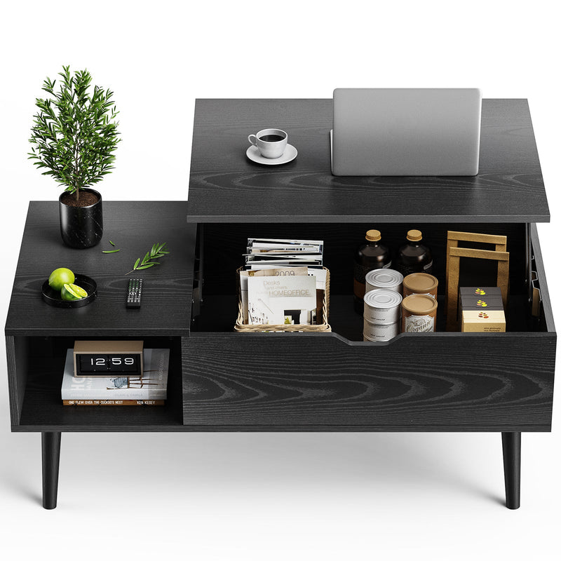 Walker Edison | Lift Top Coffee Table Desk with Storage