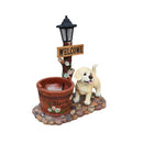Labrador Puppy Solar Planter Garden Statue by HouseOfZazla