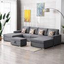 Nolan - Fabric 5 Piece Sectional Sofa With Interchangeable Legs by Unique Piece Furniture