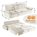 King Size Pull Out Sofa Bed, 3 In 1 Convertible Multifunctional by HouseOfZazla