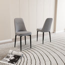Modern Dining Chair With Cushions And Metal Legs by Unique Piece Furniture