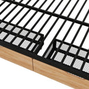 Full Size Convertible Bunk Bed With 2 Drawers Durable - Black by HouseOfZazla