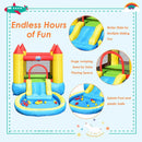 Kids Inflatable Bounce House Castle with Balls Pool and Bag by LJGDeals