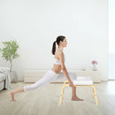 Yoga Headstand Wood Stool with PVC Pads by LJGDeals